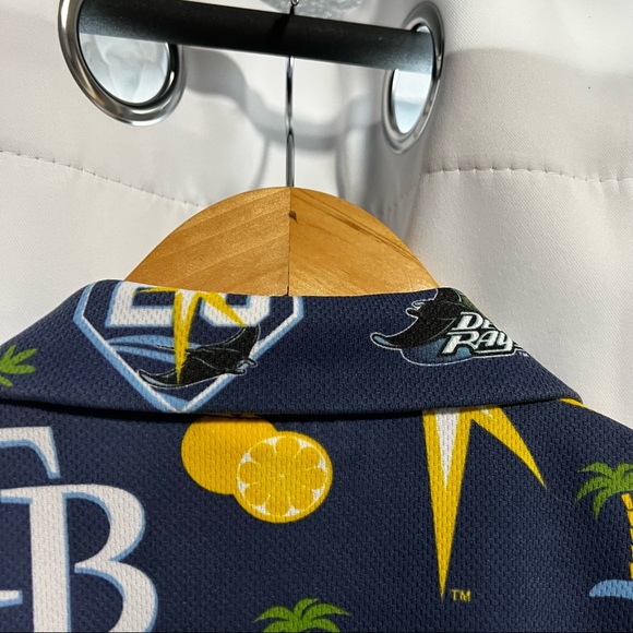 Match-Up MLB Tampa Bay Devil Rays '20th Anniversary' Button Down Shirt; … - Picture 5 of 7